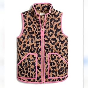 Crewcuts Leopard Quilted Vest